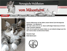 Tablet Screenshot of maeuseturmcats.de